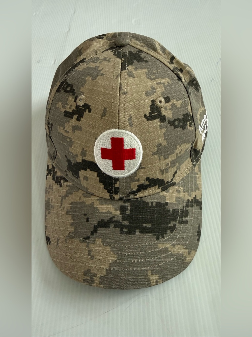 American Red Cross Camouflage Baseball Cap Men's Adjustable Outdoor Military Hat